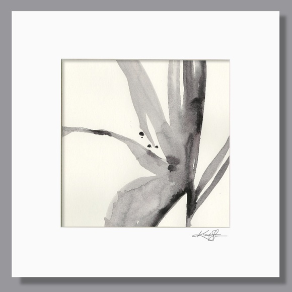 Bundle of 4 Original Floral Paintings I Mats - Organic Reflections Collection 1 - Picture 4 of 7